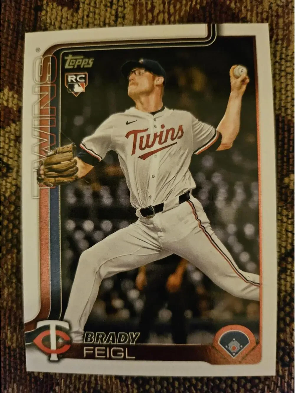2025 Topps Update - Brady Fiegl - RC - #US333 - Twins - RAW Mint - Rookie